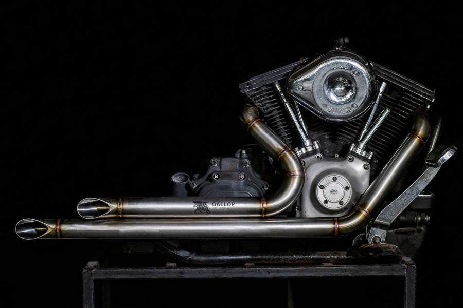 HARLEY-DAVIDSON 2 INTO 2 EXHAUST - THE SLASHER HARLEY-DAVIDSON 2 INTO 2 EXHAUST - THE SLASHER