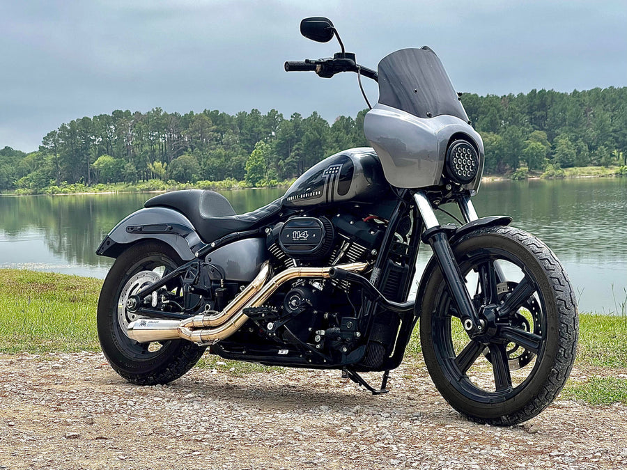 2 Into 1 Exhaust For Harley-Davidson -The Hooligan 2 Into 1 Exhaust For Harley-Davidson -The Hooligan