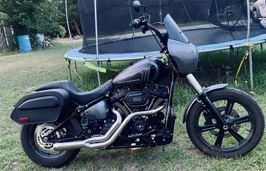 2 Into 1 Exhaust For Harley-Davidson -The Hooligan 2 Into 1 Exhaust For Harley-Davidson -The Hooligan