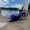 HD Bagger and fender kit Al Capone 7" down and 14" out angle, custom baggers, extended & stretched saddle bags, exclusive for Harley Davidson