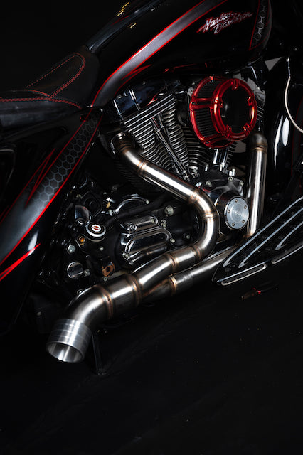 Harley Davidson 2 into 1 Exhaust - The Bazooka by Gallop Motorcycles Harley Davidson 2 into 1 Exhaust - The Bazooka by Gallop Motorcycles
