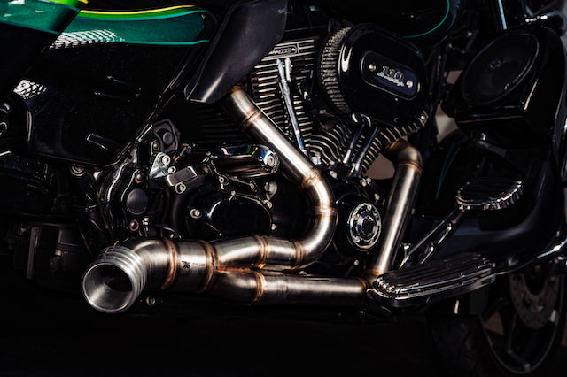 Harley Davidson 2 into 1 Exhaust - The Bazooka by Gallop Motorcycles Harley Davidson 2 into 1 Exhaust - The Bazooka by Gallop Motorcycles