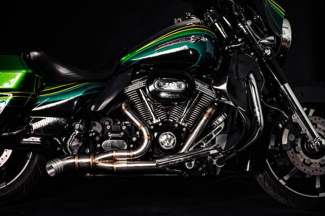 Harley Davidson 2 into 1 Exhaust - The Bazooka by Gallop Motorcycles Harley Davidson 2 into 1 Exhaust - The Bazooka by Gallop Motorcycles