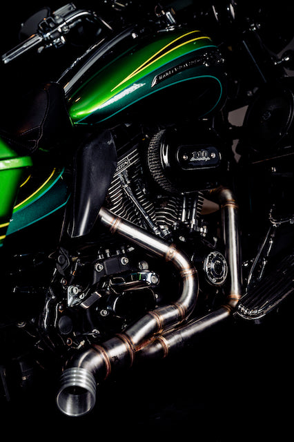 Harley Davidson 2 into 1 Exhaust - The Bazooka by Gallop Motorcycles Harley Davidson 2 into 1 Exhaust - The Bazooka by Gallop Motorcycles