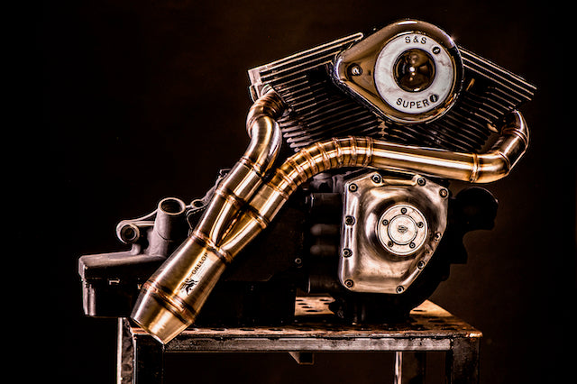 Harley Davidson 2 into 1 Exhaust - The Lone Ranger by Gallop Motorcycles Harley Davidson 2 into 1 Exhaust - The Lone Ranger by Gallop Motorcycles