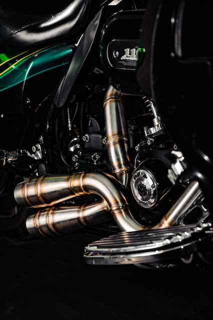 Harley Davidson 2 into 1 Exhaust - Concentric Mainshock by Gallop Motorcycles Harley Davidson 2 into 1 Exhaust - Concentric Mainshock by Gallop Motorcycles