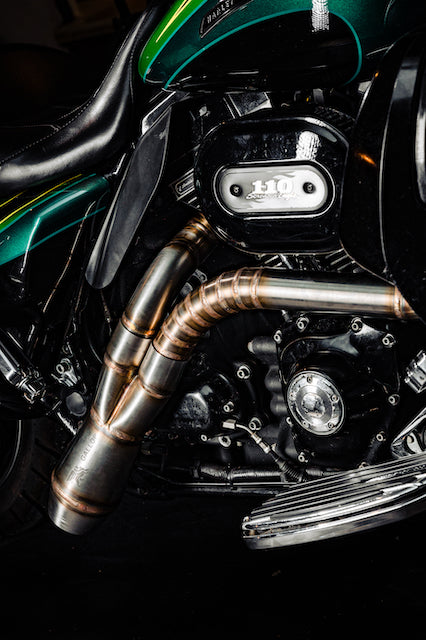 Harley Davidson 2 into 1 Exhaust - The Lone Ranger by Gallop Motorcycles Harley Davidson 2 into 1 Exhaust - The Lone Ranger by Gallop Motorcycles