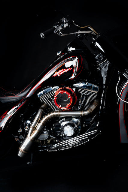 Harley Davidson 2 into 1 Exhaust - The Lone Ranger by Gallop Motorcycles Harley Davidson 2 into 1 Exhaust - The Lone Ranger by Gallop Motorcycles