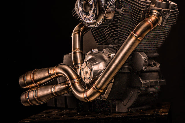Harley Davidson 2 into 1 Exhaust - Concentric Mainshock by Gallop Motorcycles Harley Davidson 2 into 1 Exhaust - Concentric Mainshock by Gallop Motorcycles