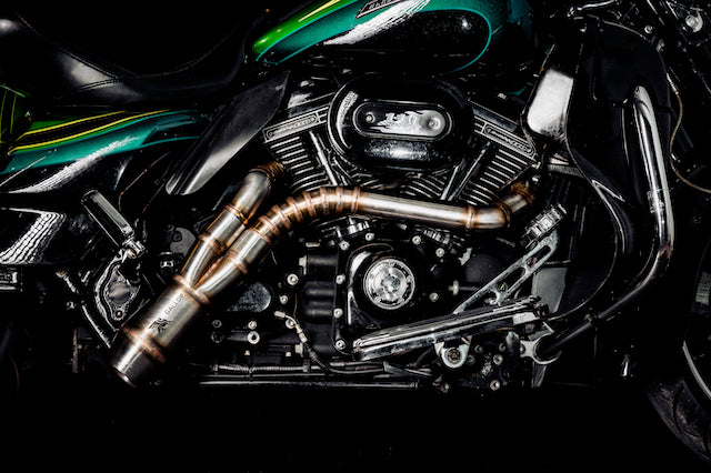 Harley Davidson 2 into 1 Exhaust - The Lone Ranger by Gallop Motorcycles Harley Davidson 2 into 1 Exhaust - The Lone Ranger by Gallop Motorcycles