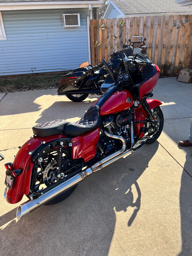 2 Into 1 Full Exhaust System For Harley-Davidson - The Freedom Blaster