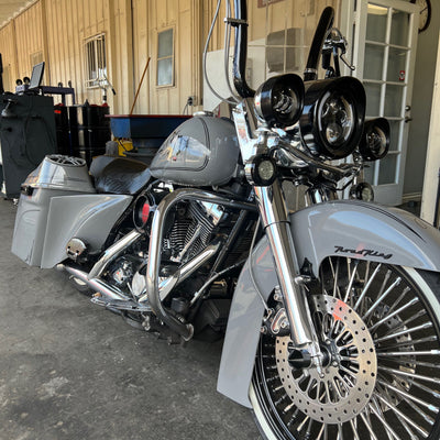 HD Bagger kit 4.5", custom baggers, extended & stretched saddle bags, exclusive for Harley Davidson