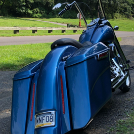 HD Bagger kit 5", custom baggers, extended & stretched saddle bags, exclusive for Harley Davidson