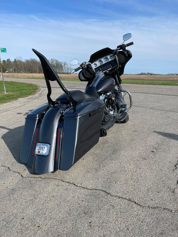 Stretched saddlebags hot sale