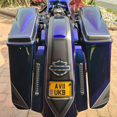 HD Bagger kit 5.5", custom baggers, extended & stretched saddle bags, exclusive for Harley Davidson