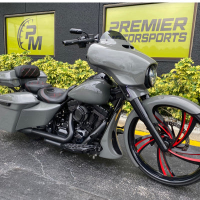 HD Bagger kit 4.5", custom baggers, extended & stretched saddle bags, exclusive for Harley Davidson