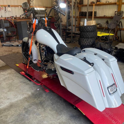 HD Bagger kit 5.5", custom baggers, extended & stretched saddle bags, exclusive for Harley Davidson