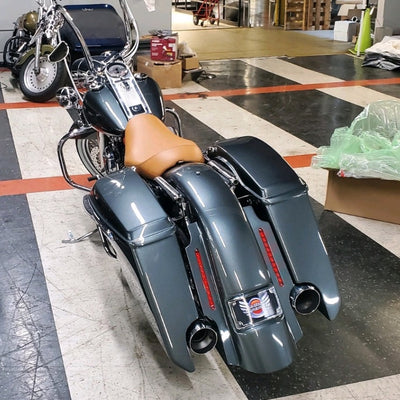 HD Bagger kit 5.5", custom baggers, extended & stretched saddle bags, exclusive for Harley Davidson
