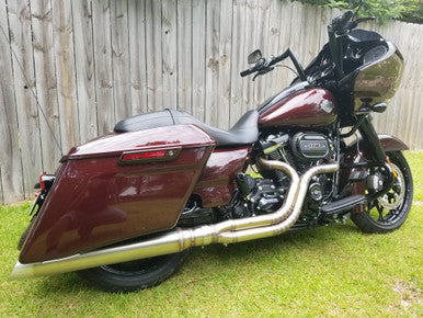 2 Into 1 Full Exhaust System For Harley-Davidson - The Freedom Glider