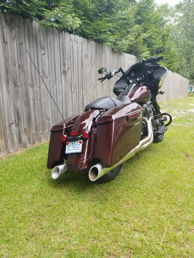 2 Into 1 Full Exhaust System For Harley-Davidson - The Freedom Glider