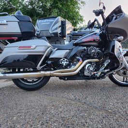 2 Into 1 Full Exhaust System For Harley-Davidson - The Freedom Glider