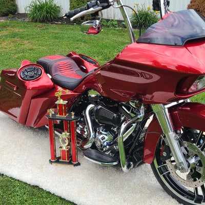 HD Bagger and fender kit 6" down and 9" out, custom baggers, extended & stretched saddle bags, exclusive for Harley Davidson Touring