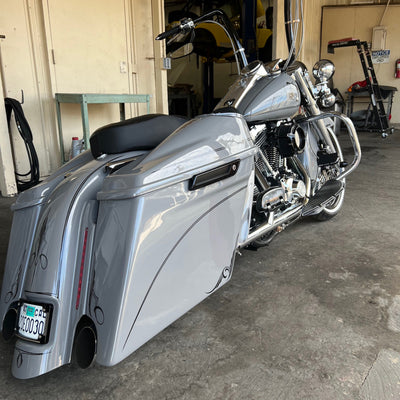 HD Bagger kit 4.5", custom baggers, extended & stretched saddle bags, exclusive for Harley Davidson