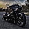 HD Bagger and fender kit 6" down and 9" out, custom baggers, extended & stretched saddle bags, exclusive for Harley Davidson