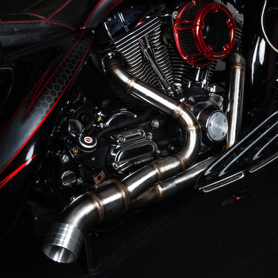 Harley Davidson 2 into 1 Exhaust - The Bazooka by Gallop Motorcycles