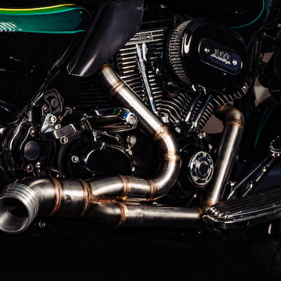 Harley Davidson 2 into 1 Exhaust - The Bazooka by Gallop Motorcycles