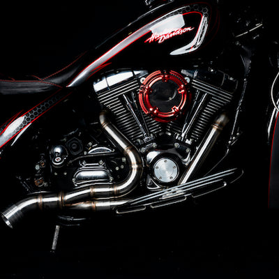 Harley Davidson 2 into 1 Exhaust - The Bazooka by Gallop Motorcycles