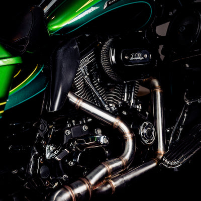 Harley Davidson 2 into 1 Exhaust - The Bazooka by Gallop Motorcycles
