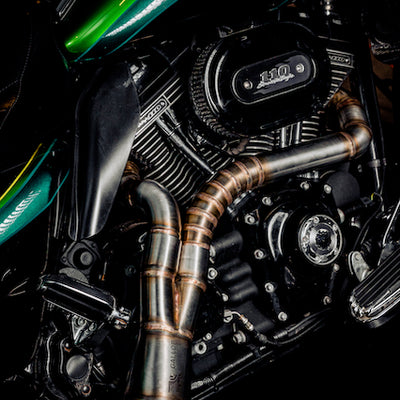 Harley Davidson 2 into 1 Exhaust - The Lone Ranger by Gallop Motorcycles