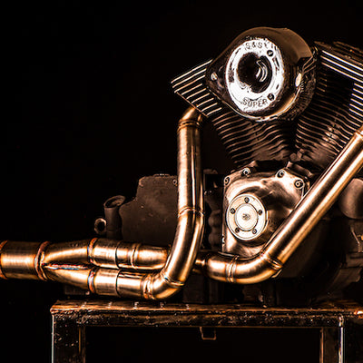 Harley Davidson 2 into 1 Exhaust - The Rocket by Gallop Motorcycles