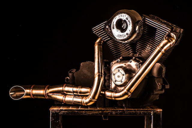 Harley Davidson 2 into 1 Exhaust - The Rocket by Gallop Motorcycles