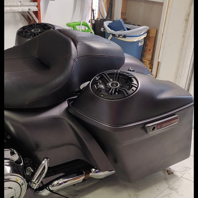 HD Bagger kit 4.5", custom baggers, extended & stretched saddle bags, exclusive for Harley Davidson