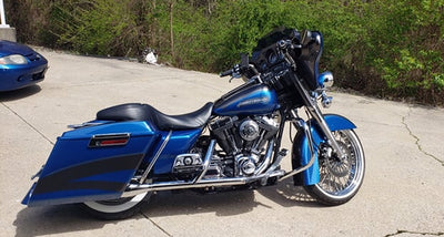 HD Bagger kit 5.5", custom baggers, extended & stretched saddle bags, exclusive for Harley Davidson