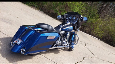 HD Bagger kit 5.5", custom baggers, extended & stretched saddle bags, exclusive for Harley Davidson