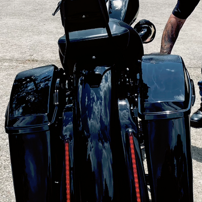 HD Bagger kit 5", custom baggers, extended & stretched saddle bags, exclusive for Harley Davidson