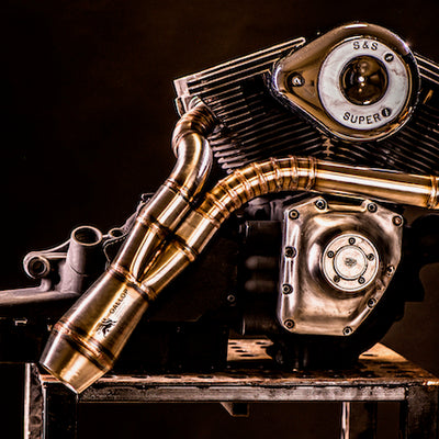 Harley Davidson 2 into 1 Exhaust - The Lone Ranger by Gallop Motorcycles