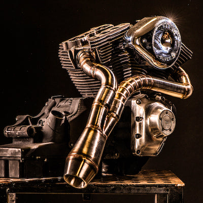 Harley Davidson 2 into 1 Exhaust - The Lone Ranger by Gallop Motorcycles