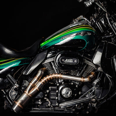 Harley Davidson 2 into 1 Exhaust - The Lone Ranger by Gallop Motorcycles