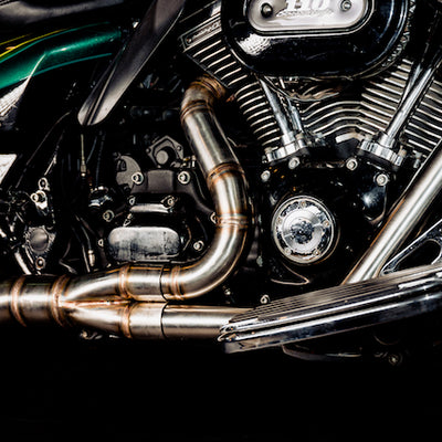 Harley Davidson 2 into 1 Exhaust - The Bazooka by Gallop Motorcycles