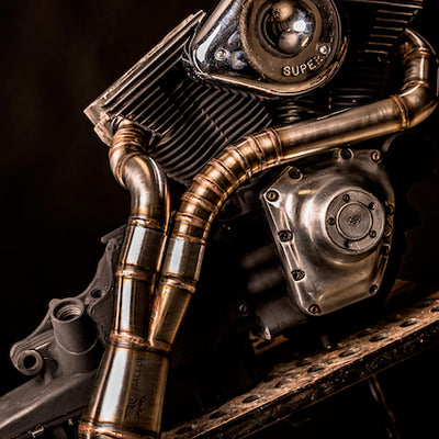 Harley Davidson 2 into 1 Exhaust - The Lone Ranger by Gallop Motorcycles