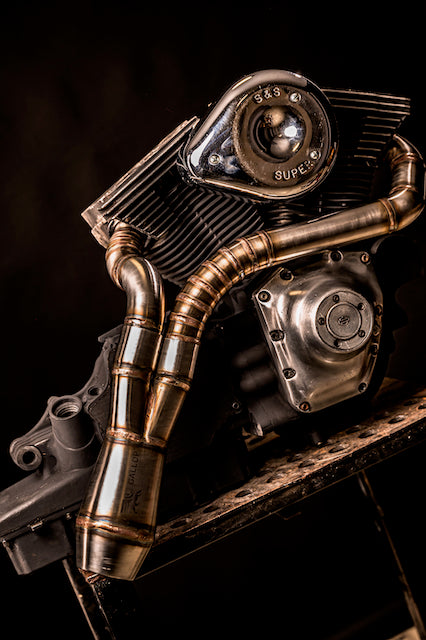 Harley Davidson 2 into 1 Exhaust - The Lone Ranger by Gallop Motorcycles