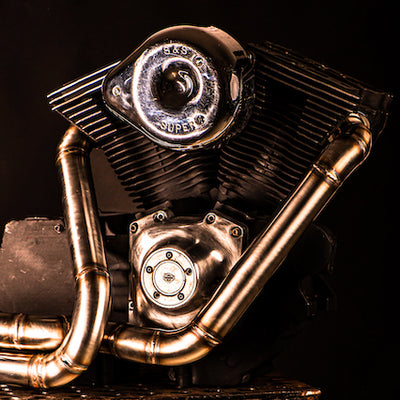 Harley Davidson 2 into 1 Exhaust - The Rocket by Gallop Motorcycles