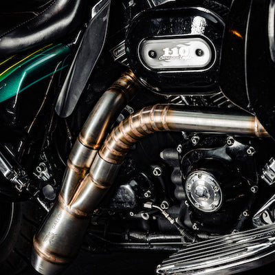 Harley Davidson 2 into 1 Exhaust - The Lone Ranger by Gallop Motorcycles