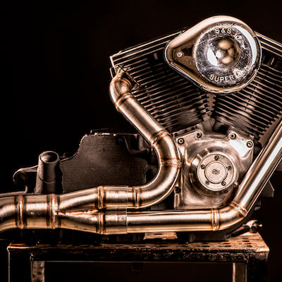 Harley Davidson 2 into 1 Exhaust - The Bazooka by Gallop Motorcycles