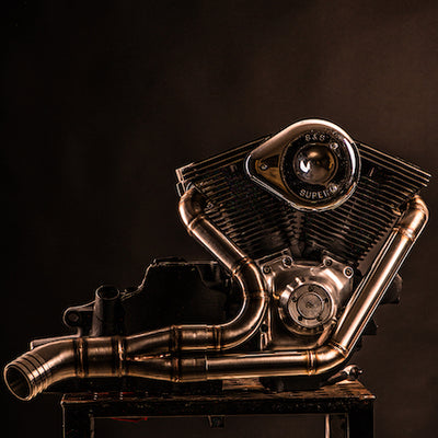 Harley Davidson 2 into 1 Exhaust - The Bazooka by Gallop Motorcycles