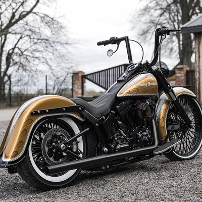 "Cholo Style" Harley-Davidson Softail Slim 4" Stretch Rear Fender 2012-2017